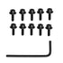 Yakamoz 10Pcs Router Bits Accessory Kit, Top Mounted Ball Bearings Guide for Router Bit Repairing, Inner Dia. 3/16”