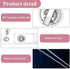 JEFBFBWE 360 Postpartum Nurse Badge Reel with Glitter,Badge Holder with Swivel Alligator Clip for Diagnostic