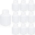 Plastic Container Lab Chemical Reagent Bottles 2oz for Liquid Solid Storage (Translucent, 10 PACK)