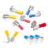 150PCS Piggyback Spade Connectors 22-16 16-14 12-10 AWG Insulated Female and Male Crimp Terminals Assortment