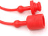 Hydraulic Coupler Dust Cap 1/4 ISO-B 5675 AG Male Female,CEKER Hydraulic Plug Quick connects Port Covers Fittings,Red Cap with Retention Ring Keeps Cap Attached to Hose 2set by CEKER