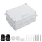 LeMotech Junction Box with Reserved Holes, ABS Plastic Electrical Box IP65 Waterproof Dustproof Project Enclosure