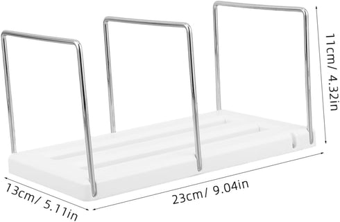 Stylish Metal Bookends - White Desk Organizer for Books
