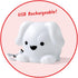 hand2mind PAWZ The Calming Pup, Rechargeable Animal Night Light for Kids Anxiety Relief