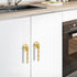 SANCHAKOU 2 Pack 80 30 18Mm Brass Kitchen Cabinet Knobs Pure Copper Chinese Style Drawer Wardrobe Bedside Table Single