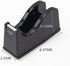 Desktop Tape Dispenser Adhesive Roll Holder (Fits 1" & 3" Core) with Weighted Nonskid Base Black by ihomecooker