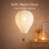 14" 22" Hot Air Balloon Hanging Lampshade, Handmade Faux Linen Decorative Pendant Shade for Nursery, Kids Room