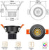 2inch Dimmable 3W 2700K, CRI80, 25W Bulbs (4Pack) LightingWill LED Downlight, COB Recessed Ceiling Light, Ultra Warm