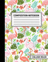 Flamingo Composition Notebook: College Ruled, 7.4” x 9.7” (19cm x 25cm)