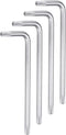 4pcs T15 Tamper Proof Torx Star Key Bit Wrench, 2.32" L-Shaped 6 Points Wrenches for Automotive/Home Repairs