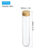 PATIKIL 80ml Plastic Test Tubes with Screw Caps, 6Pcs 156x30mm Tubes for Scientific Party Decoration Candy Bead Storage Bath Salt Lab Use, Gold Tone