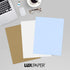 LUXPaper 8.5" x 11" Paper, Letter Size, Baby Blue, 80lb. Text, 50 Qty