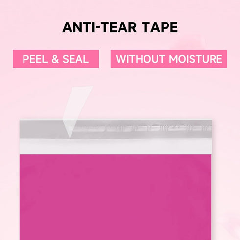 Pink Poly Mailers 14.5X19, 100 Pack, Strong Adhesive Shipping Envelopes for Clothing, Waterproof Mailing