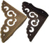 Corner Protector Edge, 4 Pcs Antique Metal Decorative Box Bumpers for Cabinet Jewelry Box Furniture Hardware