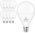 8 Pack Bulbs E12 60Watt 6000K A15 Bulbs, 600LM, 120V, 85+, Non-dimmable hansang Ceiling Fan Light Base, Equivalent