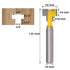 1/4" Set Set 3/8" 1/2" Shank Keyhole Router Bit T Slot Cutter Router Bit T Track Router Bits | & Hex Bolts Heads