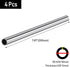 5/16" OD 304 Stainless Steel Tube, Thickened 304 Stainless Steel Seamless Tubing Round Metal Pipe, 7.87" Length Industrial Metal Straight Tube, 4 Pcs
