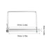 10 Pcs Square Shaft Locking Pin Safety Coupler Pin, 1/4 Inch Diameter for Farm Trailers, Wagons, Lawn Hitches, Garden