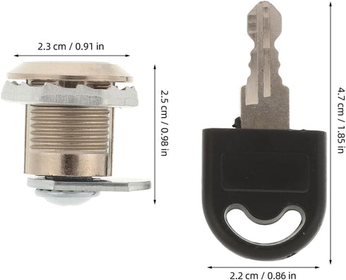 Set Commercial Stainless Steel Lock and Key for Roll Paper Towel Dispenser and Toilet Paper Dispenser Replacement