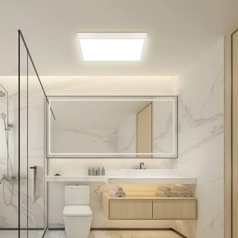 12 inch Dimmable 24W LED Flush Mount Ceiling Light with Remote, Full CCT Brightness Adjustable Square LED Ceiling