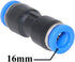 Beduan Push to Connect Fitting, 16mm Tube OD Pneumatic Quick Adapter Tubing Air Hose Line Pipe Fitting 10Pcs For 5/8" Tube OD by beduan