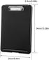 ZCZN Plastic A4 Form Storage Box, Clipboard Case for School, Utility, Office, Medical Personnel, Black