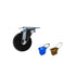 360 1.5 Inch Set 8 Heavy Duty Industrial Caster Wheel PU No Noise Mini Wheels,TTZEZE Degree Swivel Rectangle Top Plate