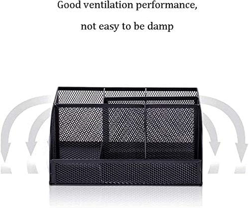QDKVTNDJZ 7Storage Pen holder Multifunctional Holder, Grid Mesh Metal Pencil For Desk Office Organizer, Makeup Brush