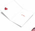 NobleWorks Big Animal Valentines Card with Envelope, Jumbo Notecard for Valentine's Day, Beach Penguins J3514VDG