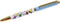 Graphique Peanuts Fashion Pen, 5.5” Refillable Black Ink Ballpoint Pen with Comfort Grip for Office Supplies
