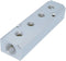 Beduan Aluminum 4-Way 6-Port Air Hose Manifold Block Splitter, 1/2"NPT Input, 1/4"NPT Output