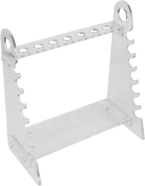 GLOGLOW Pipettor Stand, Organic Glass Pipette Holder, Pipette Supporting Rack for