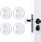 Door Stopper Wall Protector, Reusable Rubber Door Stops, Adhesive Bumper Protector for Door Knobs (Clear, 4 Pcs)