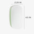 U Brands Magnetic Dry Erase Board Felt Eraser, 4.5"x2.25"x1", Lightweight Modern Design in White and Green