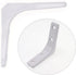 Joyangy 8pcs 3 Inch 90 L Brackets, Heavy Duty Wall Mount White L Corner Brackets Braces for Wood, Shelves, Cabinets
