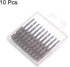 10 Pcs T10 Torx Bit 1/4" Hex Shank, 2" Length Magnetic Security Star Screwdriver Power Tool, Red