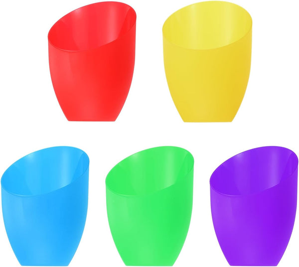 PATIKIL 5.3" High 4.3" Diameter 1.7" Fitter Plastic Lampshade, 5 Pack Plastic