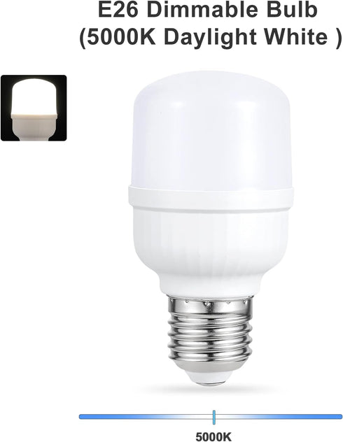 aooshine Q50 Dimmable LED Light Bulbs 6W 5000K Warm White,E26 Base 120Volts LED Bulb for Table Lamp Floor Lamp by aooshine
