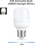aooshine Q50 Dimmable LED Light Bulbs 6W 5000K Warm White,E26 Base 120Volts LED Bulb for Table Lamp Floor Lamp by aooshine