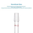 stonylab Glass 14/20 Straight Laboratory Adapter, Borosilicate Glass, 30 mm Between Two 14/20 Ground Joints (70 mm)