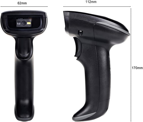 UNIDEEPLY 1D 2D PDF417 Wired Bar Code Scanners Readers for Computers, USB Cable Barcode Handheld, Scanning Label QR UPC