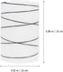 Hanging Glass Lamp Shade Frosted Indoor Ceiling Light Replacement Shade Easy Install Decorative Accessory for Table