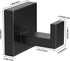 VAEHOLD 4 Pack Robe Towel Hooks for Bathrooms - Matte Black Heavy Duty Wall Mounted Shower Hooks for Kitchen