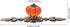 1 DOITOOL Pair Ceramic Pumpkin Drawer Pull Zinc Alloy Base Furniture Pull Handles for Drawers Kitchen Cabinet Bedroom