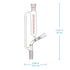 stonylab Graduated Pressure Equalizing Addition Funnel, 50 ml Borosilicate Glass Dropping Funnel with 24/40 Joint