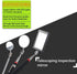 Set, 3Pcs 4Pcs Telescoping Magnetic Pickup Tool Round and Square Inspection Mirror Telescoping with LED Lights, Magnet