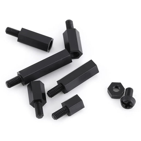 250Pcs M3 Hex Column Standoff Spacer Pillars Screws Nuts Assortment Kit with Storage Box for PCB Circuit Boards