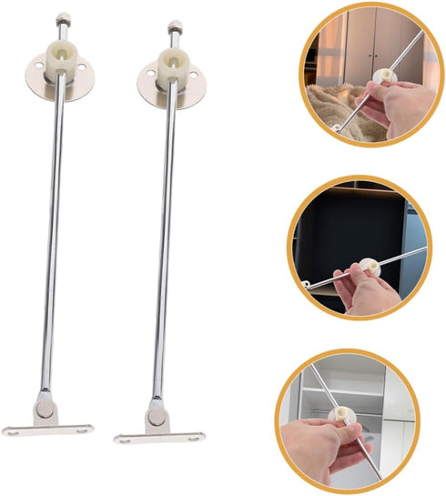 6pcs Gadpiparty Bedside Cabinet Hinges Multi-use Cupboard Support Hardware for Cabinets and Furniture Easy Integration
