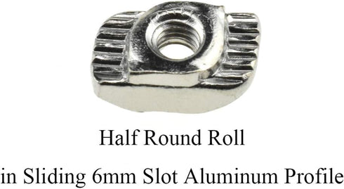 Sliding T Slot Nuts 2020 Series M3, 30 Pack Drop-in T Nuts, Carbon Steel Nickel Plated for Aluminum Profile