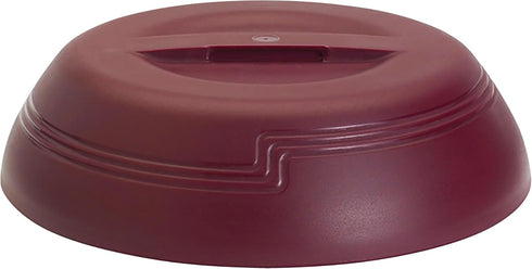 10 1/4" (MDSLD9487) 9-9/16 (MDSL9487) Cambro Bundle: Low Profile Insulated Dome Plate Cover Cranberry & Thermal Pellet